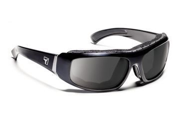 Image of 7eye 180541 Bali Rx Progressive Sunglasses Airshield Glossy Black Frames