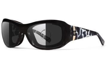Image of 7Eye by Panoptix Womens AirShield Sedona Sunglasses, RX Ready, Black Pearl Frame, Photochromic Day/Night DARKshift Lens, M-L 325016