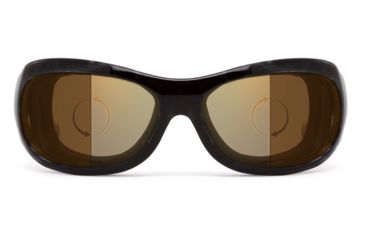 Image of 7Eye by Panoptix Womens AirShield Sedona Sunglasses, RX Ready, Black Pearl Frame, Photochromic Day/Night Contrast Lens, M-L 325027
