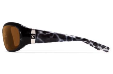 Image of 7Eye by Panoptix Womens AirShield Sedona Sunglasses, RX Ready, Black Pearl Frame, SharpView Copper Lens, M-L 325042