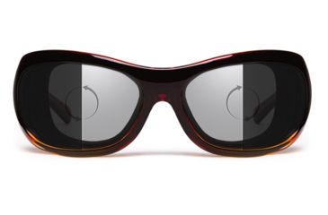 Image of 7Eye by Panoptix Womens AirShield Sedona Sunglasses, RX Ready, Light Tortoise Frame, Photochromic Day/Night DARKshift Lens, M-L 326016