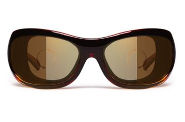 Image of 7Eye by Panoptix Womens AirShield Sedona Sunglasses, RX Ready, Light Tortoise Frame, Photochromic Day/Night Contrast Lens, M-L 326027