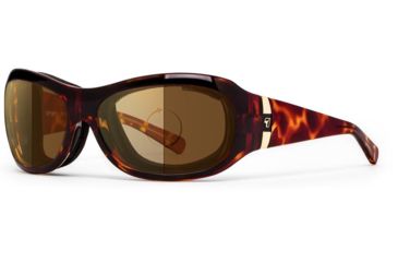 Image of 7Eye by Panoptix Womens AirShield Sedona Sunglasses, RX Ready, Light Tortoise Frame, Photochromic Day/Night Contrast Lens, M-L 326027