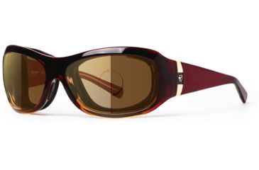 Image of 7Eye by Panoptix Womens AirShield Sedona Sunglasses, RX Ready, Ruby Fade Frame, Photochromic Day/Night Contrast Lens, M-L 326427
