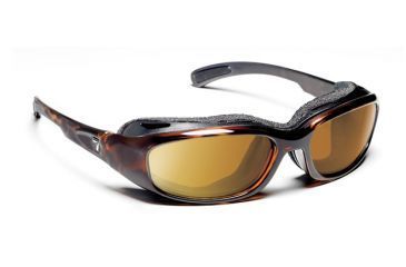 Image of 7eye 160642 Churada Rx Progressive Sunglasses Airshield Dark Tortoise Frames