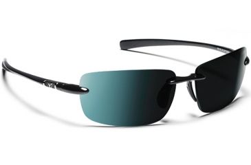 Image of 7 Eye 7eye Active Lifestyle Sunglasses Flip, Polarized SharpView Gray PC Lens, Glossy Black Frame, M-L , Men 790553