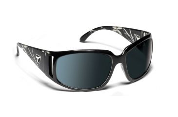 Image of 7 Eye Tina Etched Black Crystal SharpView Polarized Gray PC 773253