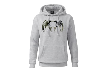 Image of KUIU Verde Ram Hoodie - Men's, Heather Grey, 3XL, Cotton, Adult, Male, 7522704359582