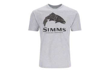 Image of Simms Fishing Products Wood Trout Fill T-Shirts - Mens, Brown Heather, XL, 13437-900-50