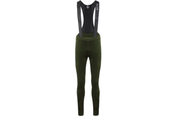 Image of GOREWEAR Mens C5 Thermo Cycling Bib Tights+ in Utility Green Small Form fit C33DBE4F, 100643-BH00-M