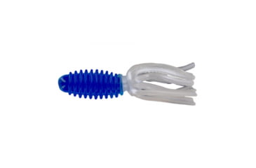 Image of Big Bite Baits Slab Tube Soft Baits, 10 per Pack, Blue/Pearl, 1.75 inch, STUB15