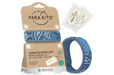 Image of Parakito Mosquito Repellent Wristband w/ 2 Refills, Blue Jeans, One Size, LTPWB2G16