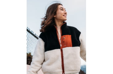 Image of Body Glove Easy Livin Color Blocked Sherpa Zip-Up - Cream 53719806, S, Cream, JJ4740-CRM-S