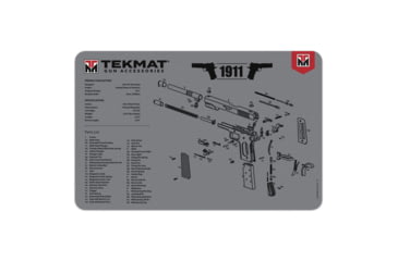 Image of TekMat 1911 Gun Cleaning Mat, 11x17in, Grey, TEKR171911GY