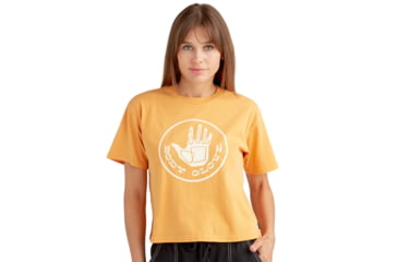 Image of Body Glove Sizzle Relaxed Fit Crop T-Shirt - Mango B88AF6D7, XS, Mango, JT25100JRB1694D-825-XS