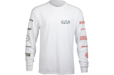 Image of Gorewear Mens GOREWEAR Moto Long Sleeve T-Running Shirt in White Medium Regular fit 4C133073, 101656-CS00-L