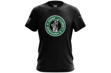 Image of We the People Holsters Guns - Liberty And Happiness Short Sleeve Shirt 582B0556, 6756920655970