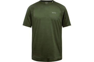 Image of GOREWEAR Mens R5 Running Shirt in Utility Green Small Slim fit 25135BFE, 100614-BH00-M