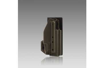 Image of 945 Industries KYDEX HOLSTER WITH VELCROR HOOK ATTACHMENT PANEL LIGHT BEARING OD GREEN, HOLSTER-KYDEX-VELCRO-LIGHTBEARING-ODGREEN