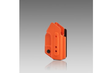Image of 945 Industries KYDEX HOLSTER WITH VELCROR HOOK ATTACHMENT PANEL NO LIGHT/LASER HUNTER ORANGE, HOLSTER-KYDEX-VELCRO-NOLIGHT-HUNTERORANGE
