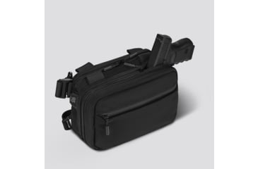 Image of 945 Industries MORPH BALLISTIC NYLON CONCEALMENT BAG X-LARGE BLACK WITH KYDEX HOLSTER, BAG-MORPH-BALLISTIC-BLACK-XL-KYDEX-HOLSTER