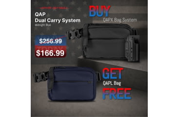 Image of 945 Industries QAP Dual Carry System Midnight Blue, BNL-QAPX-CD-BLK-QAPL-CD-MDB