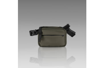 Image of 945 Industries QAPL CORDURAR CONCEALMENT BAG LARGE RANGER GREEN WITH KYDEX HOLSTER, BAG-QAPL-RANGER-GREEN-HOLSTER