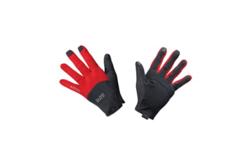 Image of GOREWEAR C5 GORE-TEX INFINIUMTM Gloves in Black/Red XL Windproof A2767F18, 100501-9935-9