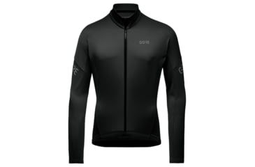 Image of GOREWEAR Mens C3 Thermo Cycling Jersey in Black Large Slim fit 4E33144D, 100647-9900-XL