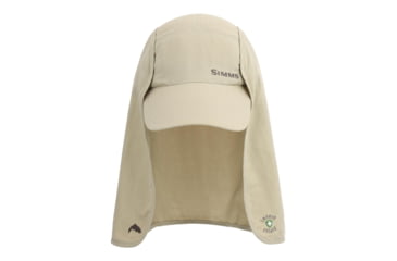 Image of Simms Fishing Products Bugstopper SunShield Cap F8F5A9FF, Stone, One Size, 13971-160-00