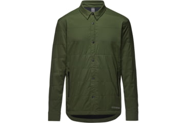 Image of GOREWEAR Crossover Insulated Running Shirt Jacket Mens in Utility Green Small 5544E18F, 101141-BH00-M