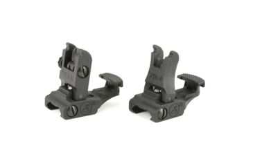 Image of A.R.M.S., Inc. Picatinn Polymer Top Mounted Deployable Front and Rear Sight, Black, ARMS71LF-R