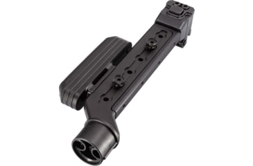 Image of A3 Industries Adjustable Length Modular Folding Brace, Tailhook Configuration, Offset Extension, Black, 6-1/8in-9-1/2in, ALMB-OFF-THA