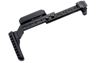 Image of A3 Industries Adjustable Length Modular Folding Stock, Offset Extension, A3T Butt-Plate, Black, 6-1/8in-9-1/2in, ALMS-OFF-A3T