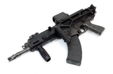 Image of A3 Industries Compact Modular Vertical Foregrips, Compact Single-Slot M-Lok Mounting Base With 3in Knurled Grip, Aluminum, Black, VFG-155