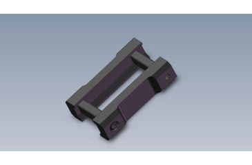 Image of A3 Industries Double Picatinny Clamp, Aluminum, Black, PC-001