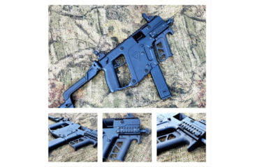 Image of A3 Industries Kriss Vector Angled Foregrips, MJF Nylon, Black, AFG-101