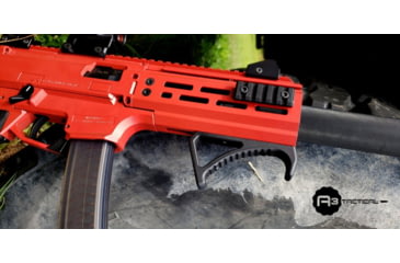 Image of A3 Industries Large M-LOK Angled Foregrip w/ Integrated Handstop, MJF Polymer, Black, AFG-107