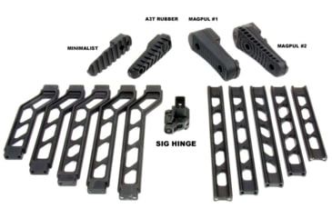 Image of USED A3 Industries Modular Folding Stock, Sig Hinge Mount, 7.75In Offset Extension Arm, Minimalist Aluminum Butt-Plate, Black, MS-H3-7.75-OFF-BP1, EDEMO1