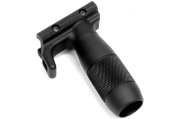 Image of A3 Industries Modular Vertical Foregrip For B&amp;T APC-K, 100 Degree, w/ Hand-Stop And 3.00In Knurled Aluminum Grip, Polymer Base, Black, VFG-142