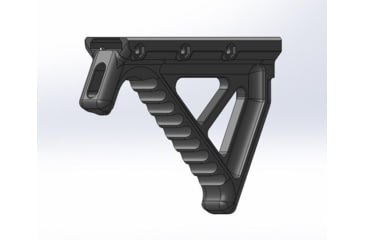 Image of A3 Industries Picatinny 45 Degree Angled Foregrips, MJF Nylon, Black, 4in, AFG-105