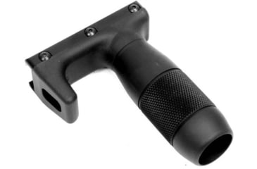 Image of A3 Industries Picatinny Modular Vertical Foregrips w/ Integrated Handstop, 3in Knurled Aluminum Grip, Polymer Base, Black, VFG-127