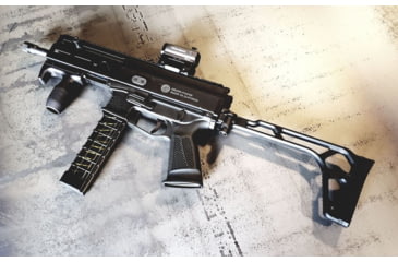 Image of A3 Industries Rear Stock Adapter for Grand Power Stribog, 6061 T6 Aluminum, Picatinny, Black, RSA011