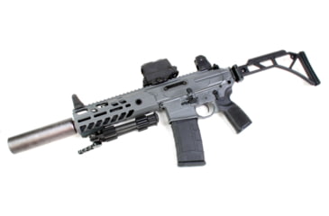 Image of A3 Industries Skelestock Skeleton Stock, 6061 T6 Aluminum, A3T Picatinny Hinge, 9.5in, Black, SK-H2-9.50