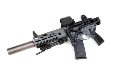 Image of A3 Industries Skelestock Skeleton Stock, 6061 T6 Aluminum, A3T Picatinny Hinge, 9.5in, Black, SK-H2-9.50