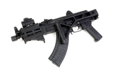 Image of A3 Industries Skelestock Skeleton Stock, 6061 T6 Aluminum, A3T Picatinny Hinge, 9.5in, Black, SK-H2-9.50