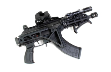 Image of A3 Industries Skelestock Skeleton Stock, 6061 T6 Aluminum, A3T Picatinny Hinge, 9.5in, Black, SK-H2-9.50