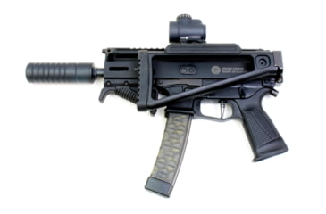 Image of A3 Industries Triangle Folding Complete Buttstock, Gen 2, Picatinny Mount, 6061 T6 Aluminum, Black, TS-PIC-A