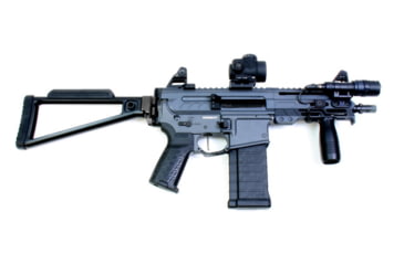 Image of A3 Industries Triangle Folding Complete Buttstock, Gen 2, Picatinny Mount, 6061 T6 Aluminum, Black, TS-PIC-A