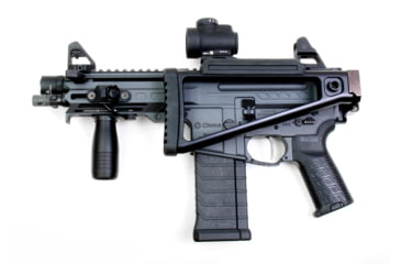 Image of A3 Industries Triangle Folding Complete Buttstock, Gen 2, Picatinny Mount, 6061 T6 Aluminum, Black, TS-PIC-A